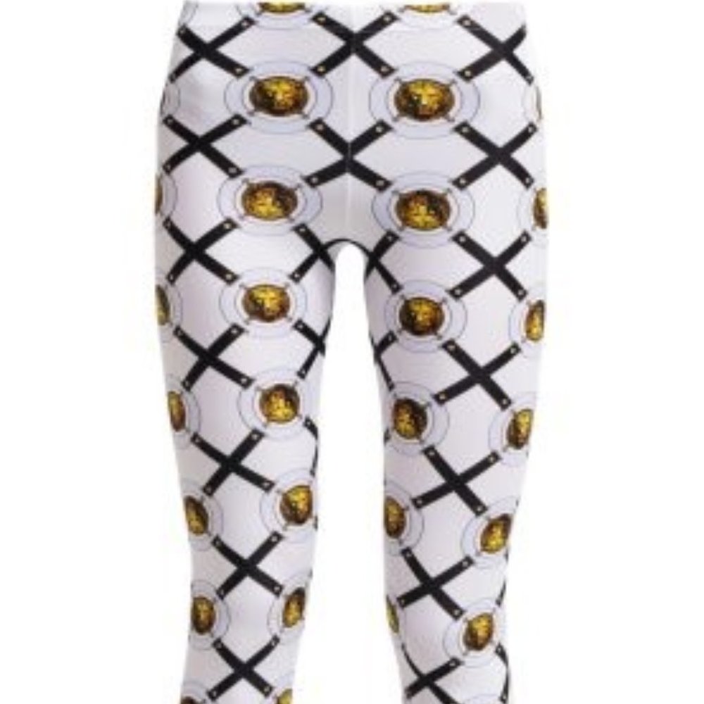 Versace White Black Women'S Leggings